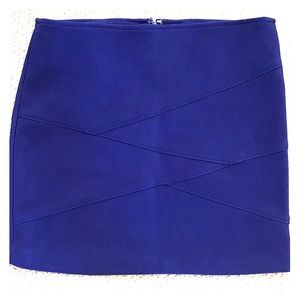 Blue mini skirt